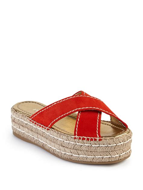 prada open toe suede espadrille|Prada platform sandals.